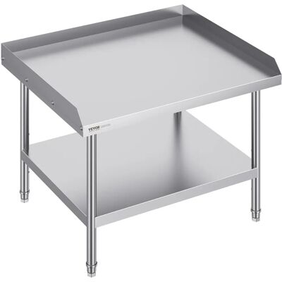 Vevor Tavolo da Lavoro in Acciaio Inox con Protezione Vevor Tavolo da Lavoro in Acciaio Inox con Protezione
