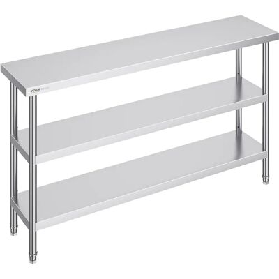 Vevor Edelstahl Küchenprep-Tisch - 14x60x34 Zoll Vevor Edelstahl Küchenprep-Tisch - 14x60x34 Zoll