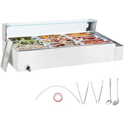 Vevor elektryczny podgrzewacz do jedzenia - 9x5 Quarts - 1500W Vevor elektryczny podgrzewacz do jedzenia - 9x5 Quarts - 1500W