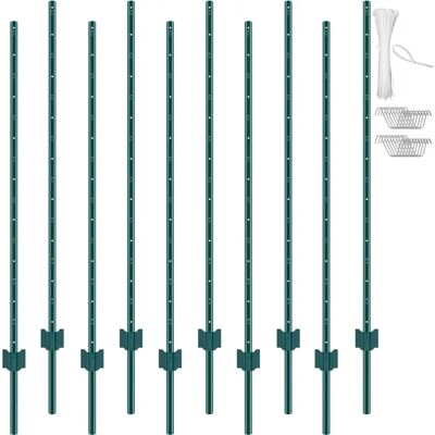 Vevor 5 Fuß T-Post Zaunpfosten - Robuste Stahlzaunpfähle für Garten Hof, Rasen, Bauernhöfe und Außen Drahtzaun Vevor 5 Fuß T-Post Zaunpfosten - Robuste Stahlzaunpfähle für Garten Hof, Rasen, Bauernhöfe und Außen Drahtzaun