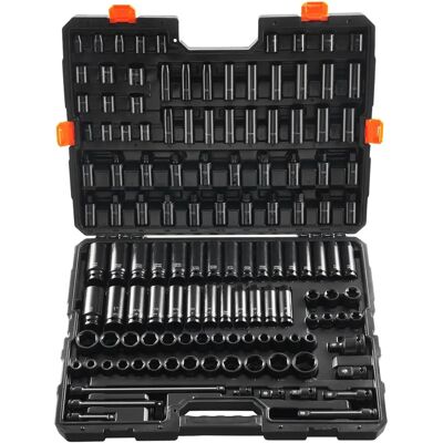 VEVOR Impact Steckschlüsselsatz 130 Teile - Auto Reparatur Werkzeuge VEVOR Impact Steckschlüsselsatz 130 Teile - Auto Reparatur Werkzeuge
