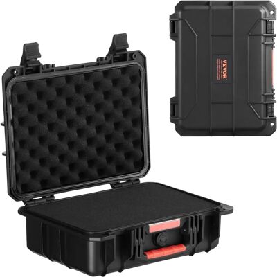 Custodia rigida impermeabile Vevor con schiuma pretagliata - IP67 per fotocamere e droni Custodia rigida impermeabile Vevor con schiuma pretagliata - IP67 per fotocamere e droni