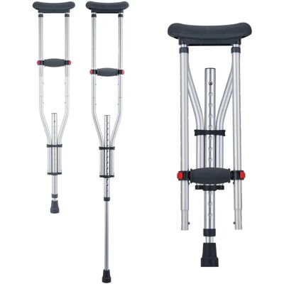 Muletas VEVOR - Altura Ajustable - 13 Niveles - 195x40x970-1565mm - Muletas Muletas VEVOR - Altura Ajustable - 13 Niveles - 195x40x970-1565mm - Muletas