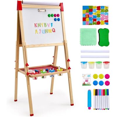Vevor Kinder-Kunststaffelei - Verstellbare Höhe, Magnetisch & Papier Vevor Kinder-Kunststaffelei - Verstellbare Höhe, Magnetisch & Papier
