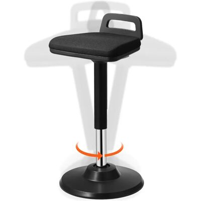 VEVOR Bürostuhl - Höhenverstellbar 62,5-87,5cm, Schwarz, Drehbar VEVOR Bürostuhl - Höhenverstellbar 62,5-87,5cm, Schwarz, Drehbar