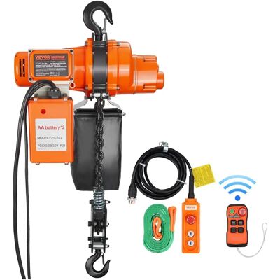 Vevor Elektromos láncos emelő - 2200 lbs terhelés, 20 láb magasság - Vezeték nélküli & kábeles vezérlés Vevor Elektromos láncos emelő - 2200 lbs terhelés, 20 láb magasság - Vezeték nélküli & kábeles vezérlés