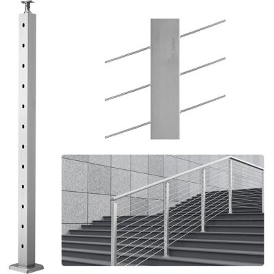 VEVOR Kabel Geländerpfosten Silber - Sicherheit & Stil VEVOR Kabel Geländerpfosten Silber - Sicherheit & Stil
