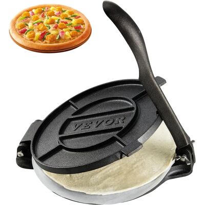 Prensa de Tortilla de Hierro Fundido VEVOR 20cm Resistente Prensa de Tortilla de Hierro Fundido VEVOR 20cm Resistente