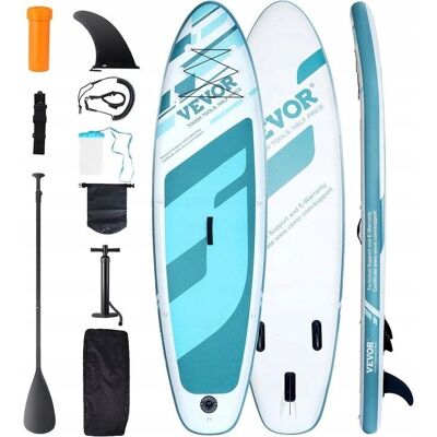 Vevor Planche de Paddle Gonflable 11' SUP Bleu avec Accessoires - Publicité Vevor Planche de Paddle Gonflable 11' SUP Bleu avec Accessoires - Publicité