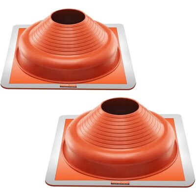 Vevor Bottes d'Étanchéité pour Tuyaux de Toit - 2 Pièces - Adapté pour 6-1/4" à 11-3/4" - Silicone Haute Température - Publicité Vevor Bottes d'Étanchéité pour Tuyaux de Toit - 2 Pièces - Adapté pour 6-1/4" à 11-3/4" - Silicone Haute Température - Publicité