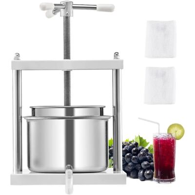Vevor Edelstahl Obstweinpresse - 5L - Weinzubereitung Vevor Edelstahl Obstweinpresse - 5L - Weinzubereitung