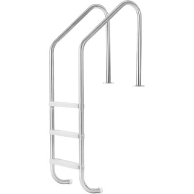 Vevor Stainless Steel Pool Ladder - 3-Step Double Handrails - Heavy Duty, 265 lbs Capacity Vevor Stainless Steel Pool Ladder - 3-Step Double Handrails - Heavy Duty, 265 lbs Capacity
