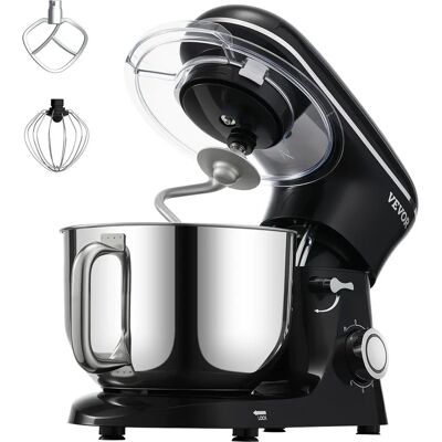Vevor Schwarzer 6 QT Standmixer - Profi Küchenmaschine mit 3 Aufsätzen Vevor Schwarzer 6 QT Standmixer - Profi Küchenmaschine mit 3 Aufsätzen
