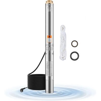 Vevor Tauchpumpe für Tiefbrunnen - 75m Hub, 100 L/min Durchfluss Vevor Tauchpumpe für Tiefbrunnen - 75m Hub, 100 L/min Durchfluss