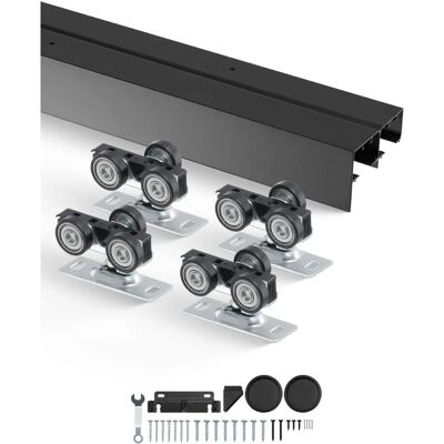Kit de quincaillerie pour porte coulissante en aluminium Vevor - 1219mm - Publicité Kit de quincaillerie pour porte coulissante en aluminium Vevor - 1219mm - Publicité