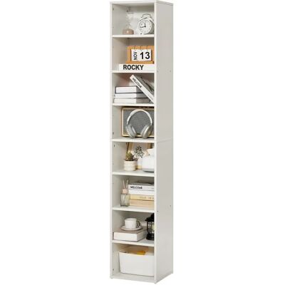 Vevor 8 Stufen Schmaler Bücherregal 71" Weiß - Bücherregal Vevor 8 Stufen Schmaler Bücherregal 71" Weiß - Bücherregal
