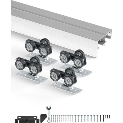 Kit de ferrures pour porte de déviation Vevor - Alliage d'aluminium 6 pi - Publicité Kit de ferrures pour porte de déviation Vevor - Alliage d'aluminium 6 pi - Publicité
