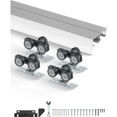 Vevor Kit de ferrures pour porte coulissante en aluminium - Publicité Vevor Kit de ferrures pour porte coulissante en aluminium - Publicité