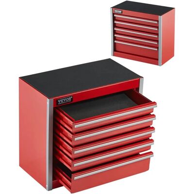 Caja de herramientas portátil de metal Vevor de 8.6 pulgadas 5 cajones Organizador Rojo Caja de herramientas portátil de metal Vevor de 8.6 pulgadas 5 cajones Organizador Rojo
