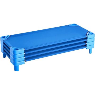 Vevor Lits de sieste pour enfants - Pack de 4, Empilables, Bleu - Publicité Vevor Lits de sieste pour enfants - Pack de 4, Empilables, Bleu - Publicité