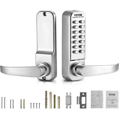 Serrure mécanique à clavier Vevor - 14 touches - Argent - Quincaillerie de porte - Publicité Serrure mécanique à clavier Vevor - 14 touches - Argent - Quincaillerie de porte - Publicité