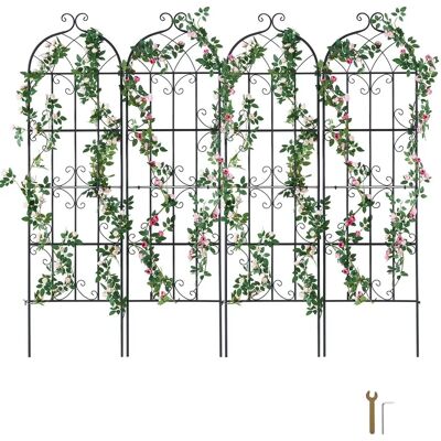 Vevor Gartentrennwand - 51x180 cm, 4 Stück, Metallstütze für Kletterpflanzen Vevor Gartentrennwand - 51x180 cm, 4 Stück, Metallstütze für Kletterpflanzen