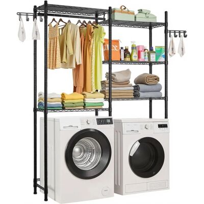 Vevor - Over Washer And Dryer Shelf - Noir - Étagère de rangement - Publicité Vevor - Over Washer And Dryer Shelf - Noir - Étagère de rangement - Publicité
