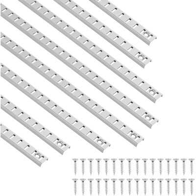 Succebuy Pilastro di scaffale - Pack da 8 supporti regolabili in acciaio inossidabile Succebuy Pilastro di scaffale - Pack da 8 supporti regolabili in acciaio inossidabile