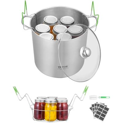 Succebuy 21 QT Konservierungstopf - Großer Edelstahl-Wasserbad mit Korb & Deckel Succebuy 21 QT Konservierungstopf - Großer Edelstahl-Wasserbad mit Korb & Deckel