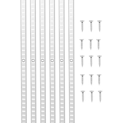 Succebuy Regal-Pilaster - Verstellbare Edelstahl-Supports - 72,7 Zoll - 20er Pack Succebuy Regal-Pilaster - Verstellbare Edelstahl-Supports - 72,7 Zoll - 20er Pack