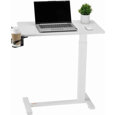 Succebuy Table au-dessus du lit - Bureau portable réglable - Blanc - Publicité Succebuy Table au-dessus du lit - Bureau portable réglable - Blanc - Publicité