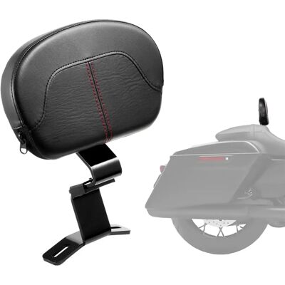 Succebuy Supporto schiena per moto Sissy Bar - Compatibile con Harley-Davidson Touring, 12,2 pollici - Nero Succebuy Supporto schiena per moto Sissy Bar - Compatibile con Harley-Davidson Touring, 12,2 pollici - Nero