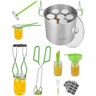 Succebuy Edelstahl Konservierungsmittel Set - Komplettes 9-teilige Kit für Zuhause Succebuy Edelstahl Konservierungsmittel Set - Komplettes 9-teilige Kit für Zuhause