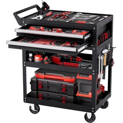 Succebuy Chariot à Outils 5 Niveaux - Robuste avec Roues Succebuy Chariot à Outils 5 Niveaux - Robuste avec Roues