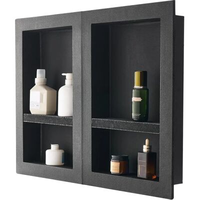 Succebuy Nicho de Ducha - 16 x 24 pulgadas, Negro, Organizador Moderno Succebuy Nicho de Ducha - 16 x 24 pulgadas, Negro, Organizador Moderno