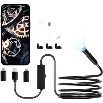 Kamera endoskopowa Succebuy z światłem - HD 1920P dla Android i IOS Kamera endoskopowa Succebuy z światłem - HD 1920P dla Android i IOS