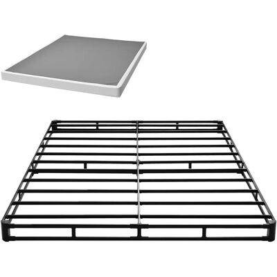 Succebuy Schwerer Metallrahmen Boxspring - Belastbar bis 3500 lbs - 4 Zoll Fundament - Queen Succebuy Schwerer Metallrahmen Boxspring - Belastbar bis 3500 lbs - 4 Zoll Fundament - Queen