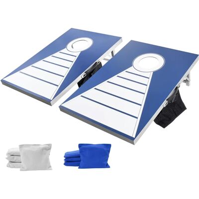 Set Cornhole in alluminio resistente alle intemperie Succebuy - Tavole 3x2 ft con 8 sacchetti di fagioli Set Cornhole in alluminio resistente alle intemperie Succebuy - Tavole 3x2 ft con 8 sacchetti di fagioli