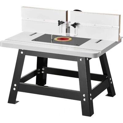 Succebuy Tavolo fresatrice in metallo con recinto regolabile - 24x15,7 pollici Succebuy Tavolo fresatrice in metallo con recinto regolabile - 24x15,7 pollici