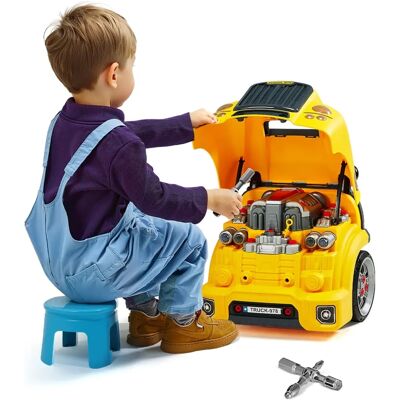 Succebuy Gelbe Motor Spielzeug - Kinder Mechanischer Autoreparatur Set Succebuy Gelbe Motor Spielzeug - Kinder Mechanischer Autoreparatur Set