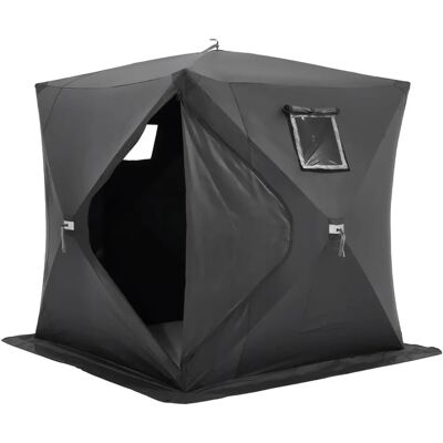 Vevor Tragbarer Eisunterstand - 3-4 Personen - Wasserdicht Oxford - 90x90 - Schwarz Vevor Tragbarer Eisunterstand - 3-4 Personen - Wasserdicht Oxford - 90x90 - Schwarz