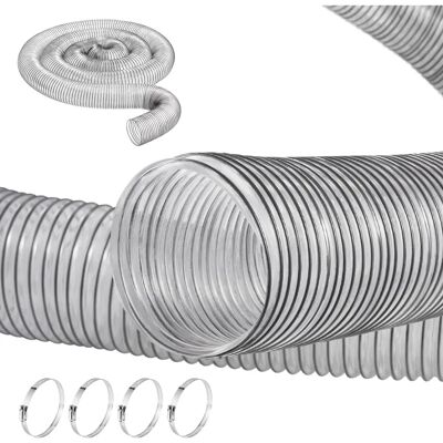 Tuyau de collecte de poussière Succebuy - 4'' x 20' - PVC et bobine d'acier - Publicité Tuyau de collecte de poussière Succebuy - 4'' x 20' - PVC et bobine d'acier - Publicité