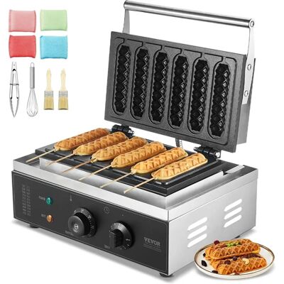 Vevor Máquina para Gofres Comerciales - 6 Gofres, 1500W, Acero Inoxidable Vevor Máquina para Gofres Comerciales - 6 Gofres, 1500W, Acero Inoxidable