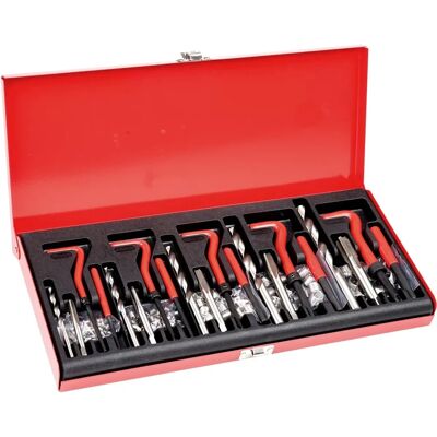 Vevor Helicoil-Reparaturset - 166 Stück M5 M6 M8 M10 M12 - Robust, Einfach zu Bedienen Vevor Helicoil-Reparaturset - 166 Stück M5 M6 M8 M10 M12 - Robust, Einfach zu Bedienen