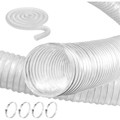 Tuyau de Collecte de Poussière VEVOR - PVC Flexible, Fil d'Acier, 4 Colliers - Publicité Tuyau de Collecte de Poussière VEVOR - PVC Flexible, Fil d'Acier, 4 Colliers - Publicité