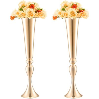 Vase de Mariage VEVOR 56cm Forme Trompette - 2 Pièces - Publicité Vase de Mariage VEVOR 56cm Forme Trompette - 2 Pièces - Publicité