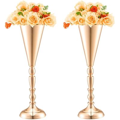 VASE DE FLEURS DE MARIAGE VEVOR 43cm Forme de Trompette pour Décoration 10 Pièces - Publicité VASE DE FLEURS DE MARIAGE VEVOR 43cm Forme de Trompette pour Décoration 10 Pièces - Publicité