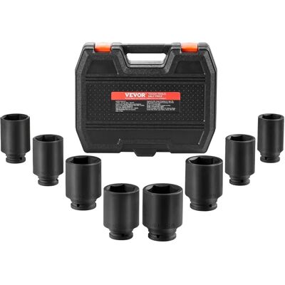 VEVOR Douilles d’impact - 8 pièces, 12 points, 29-39mm, 1/2" Manette - Publicité VEVOR Douilles d’impact - 8 pièces, 12 points, 29-39mm, 1/2" Manette - Publicité