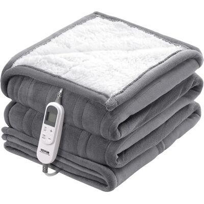 Vevor Heizdecke - Weiche Flanell Lammwolle - 130x160cm - 6 Heizstufen Vevor Heizdecke - Weiche Flanell Lammwolle - 130x160cm - 6 Heizstufen