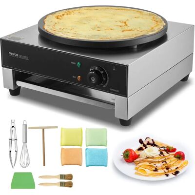 Vevor 16-Zoll Elektrischer Crepe Maker - Flache Platte Pfannkuchenofen - Waffelpfanne Vevor 16-Zoll Elektrischer Crepe Maker - Flache Platte Pfannkuchenofen - Waffelpfanne